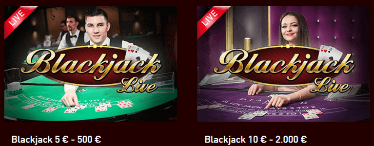 Live Casino mit Blackjack im Casino Club