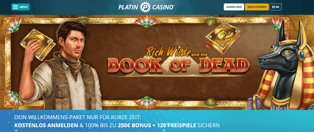 Platin Casino Book of Dead