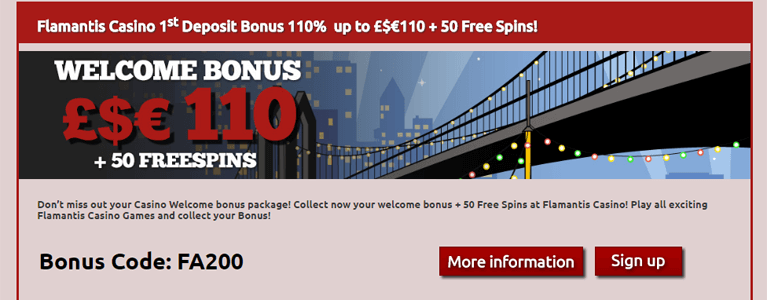 Flamantis Casino Bonus Codes