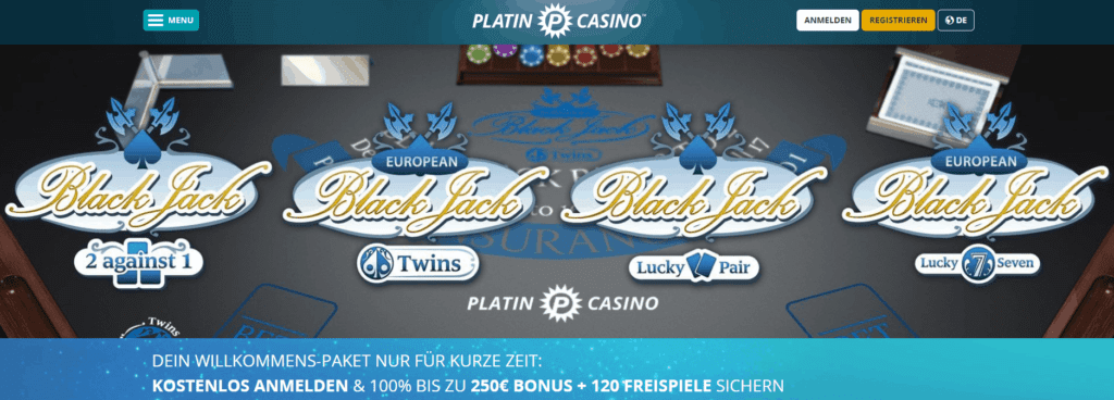 Platin Casino Blackjack
