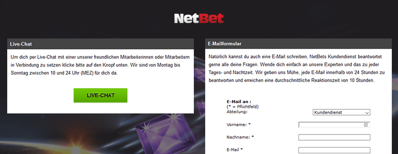 Netbet Casino Support