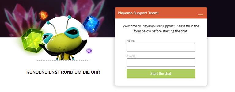 PlayAmo Casino Support für Kunden